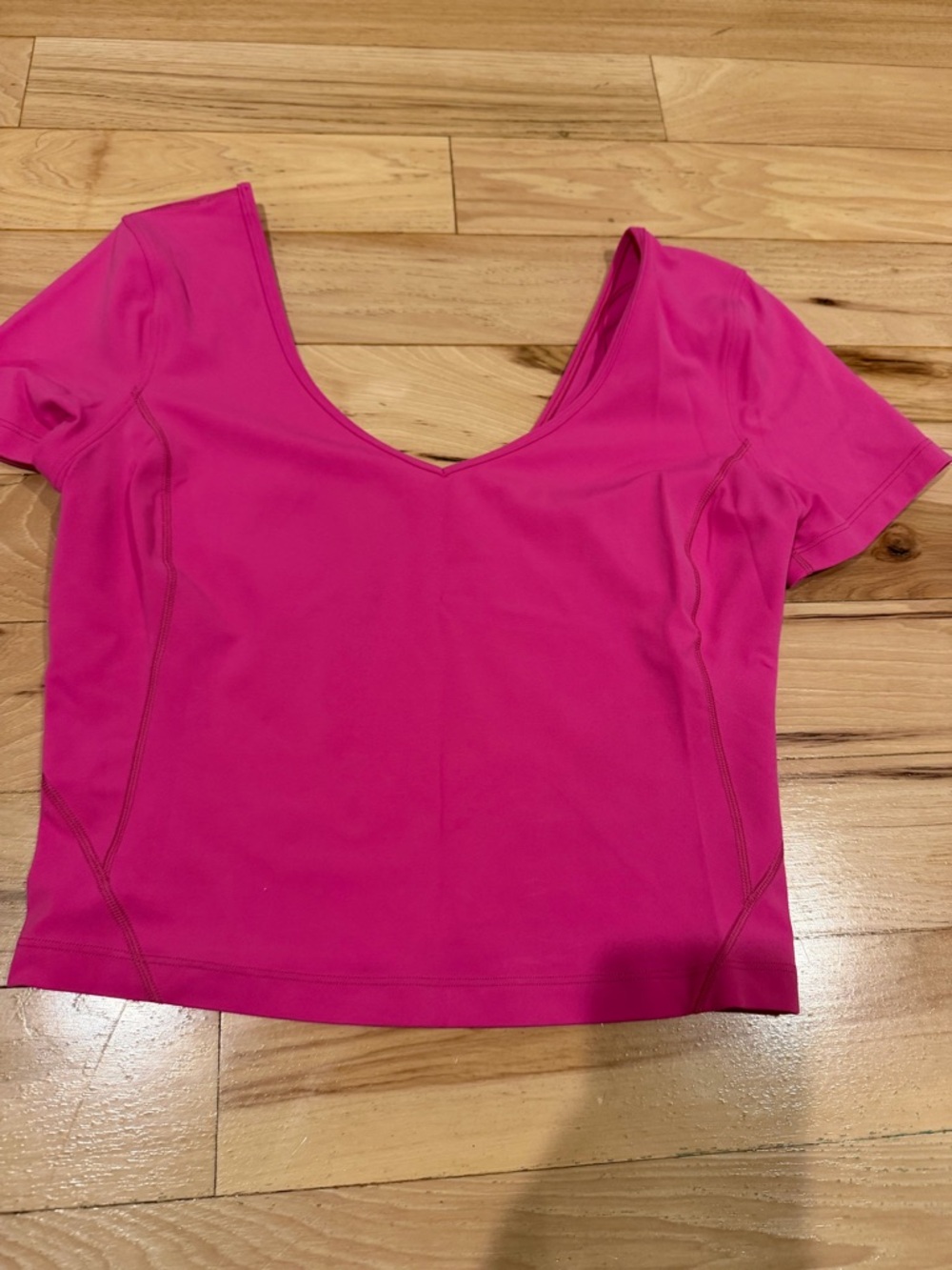 Lululemon Align T-shirt Sonic Pink Crop Top 4!